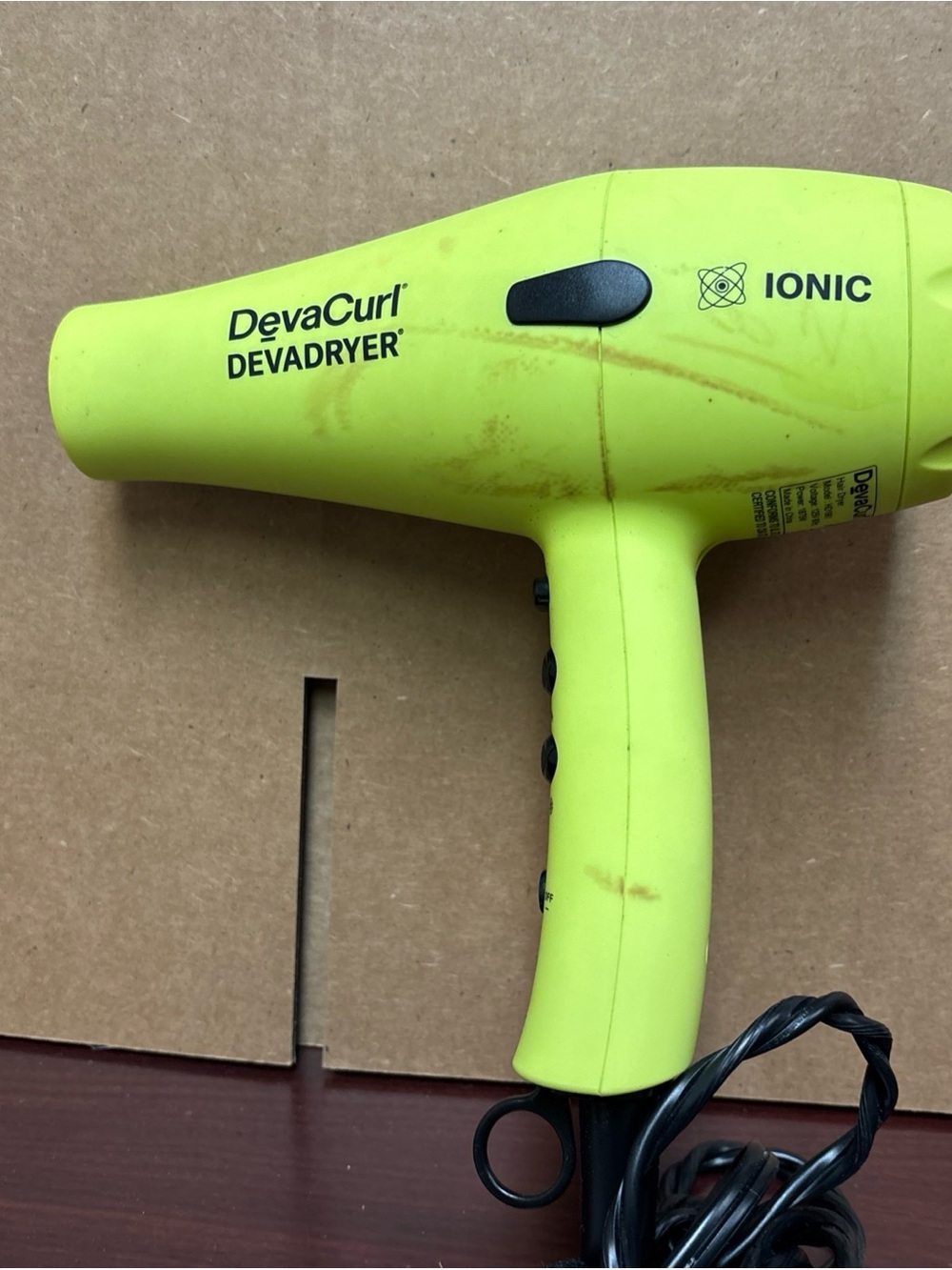 Professional Blow Dryer DevaCurl DevaDryer - Lime Green - Model HD1961 Working